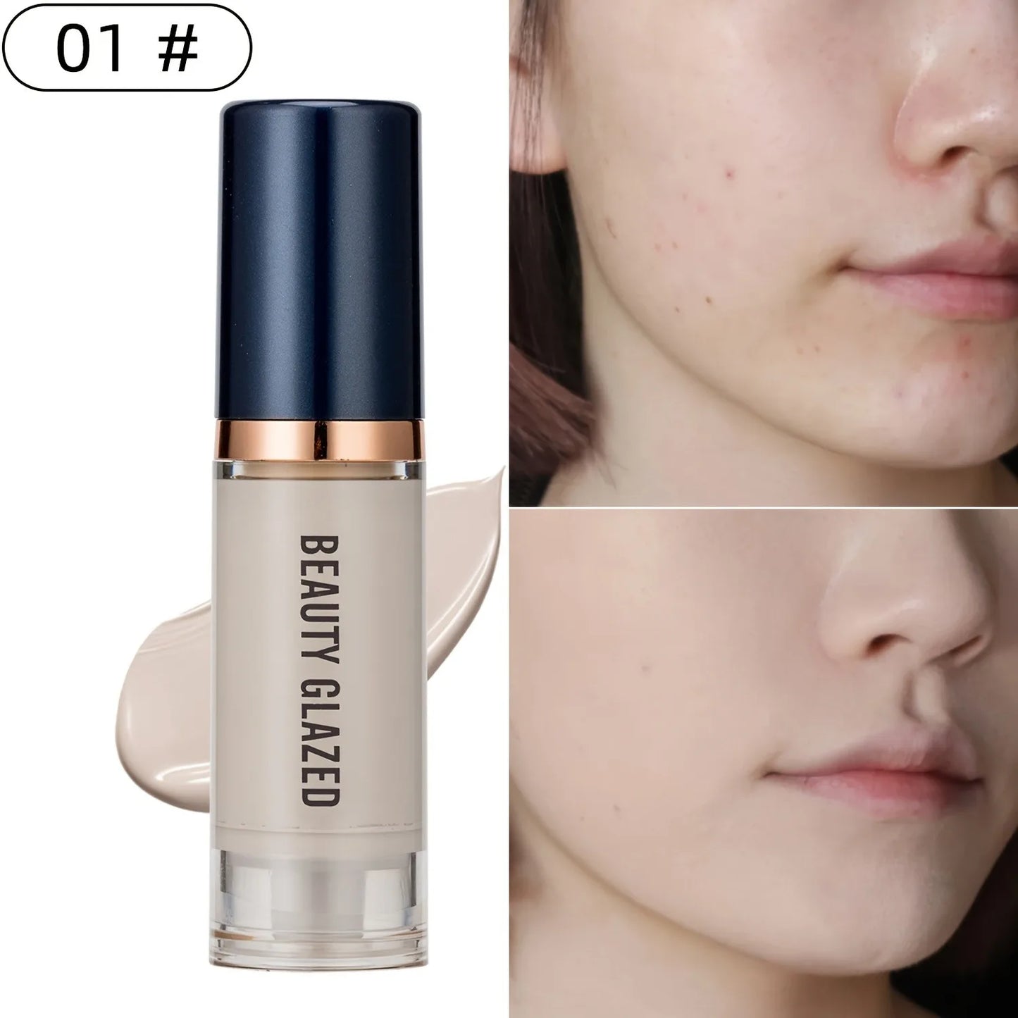 Beauty Glazed 6 Color Liquid Foundation Concealer