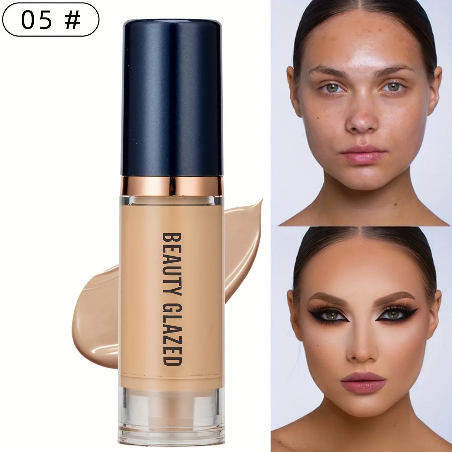 Beauty Glazed 6 Color Liquid Foundation Concealer