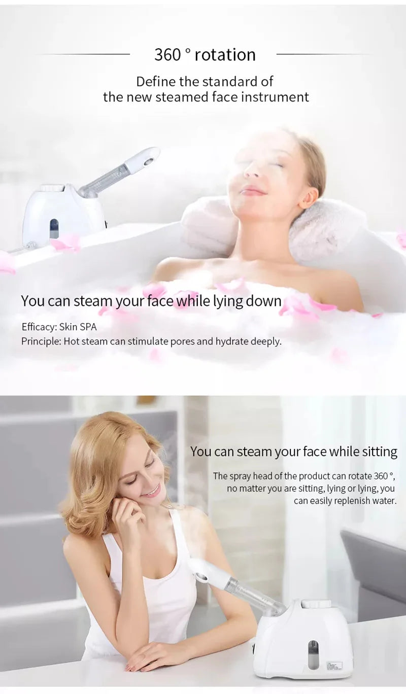 Ozone Facial Steamer Warm Mist Humidifier