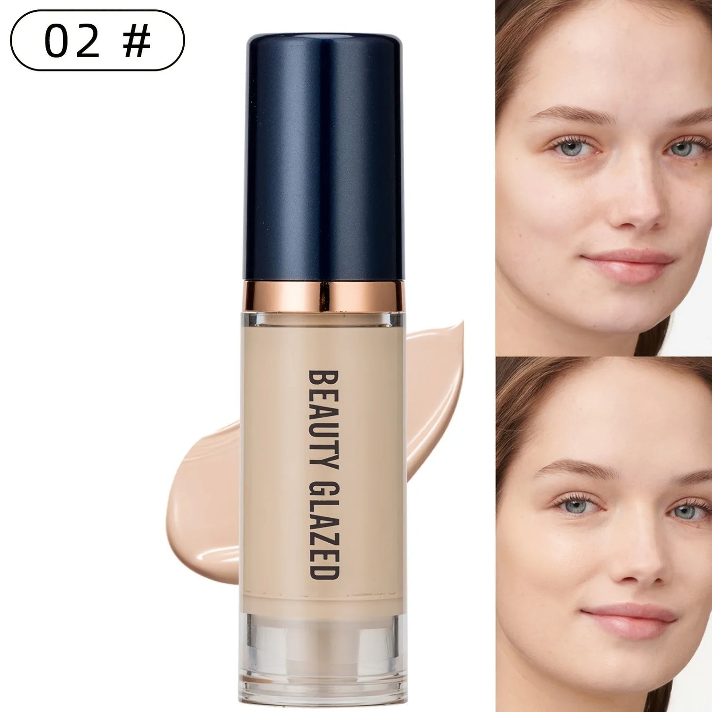 Beauty Glazed 6 Color Liquid Foundation Concealer