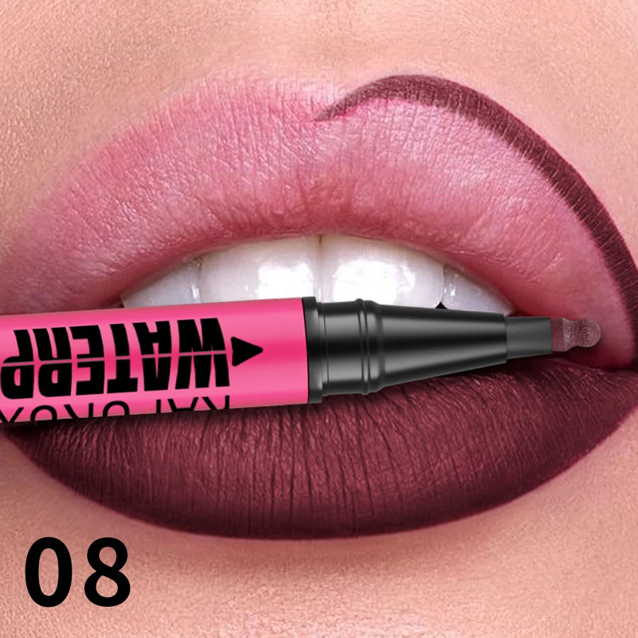 Liquid Matte Lipliner Pencil Waterproof Plumping Lip Liner