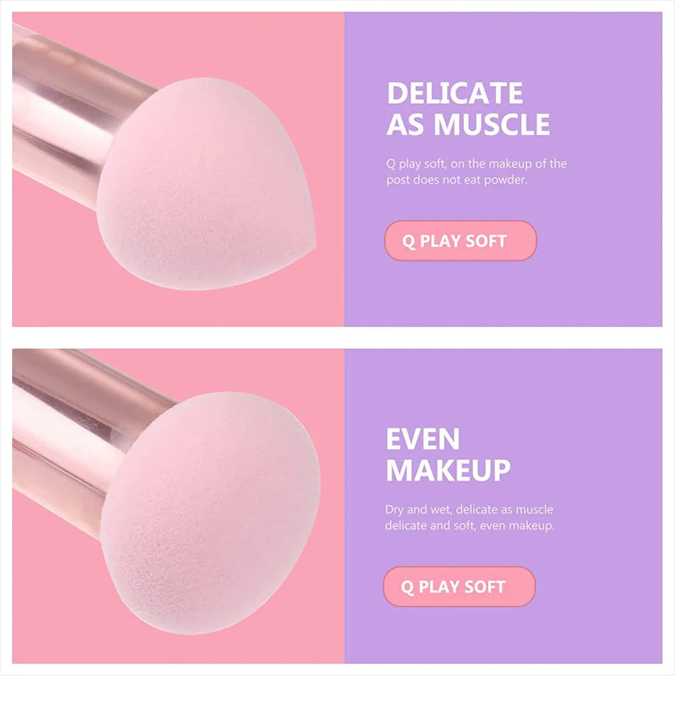 3pcs Women Puff Mushroom Head Face Concealer Blender Makeup Brushes
