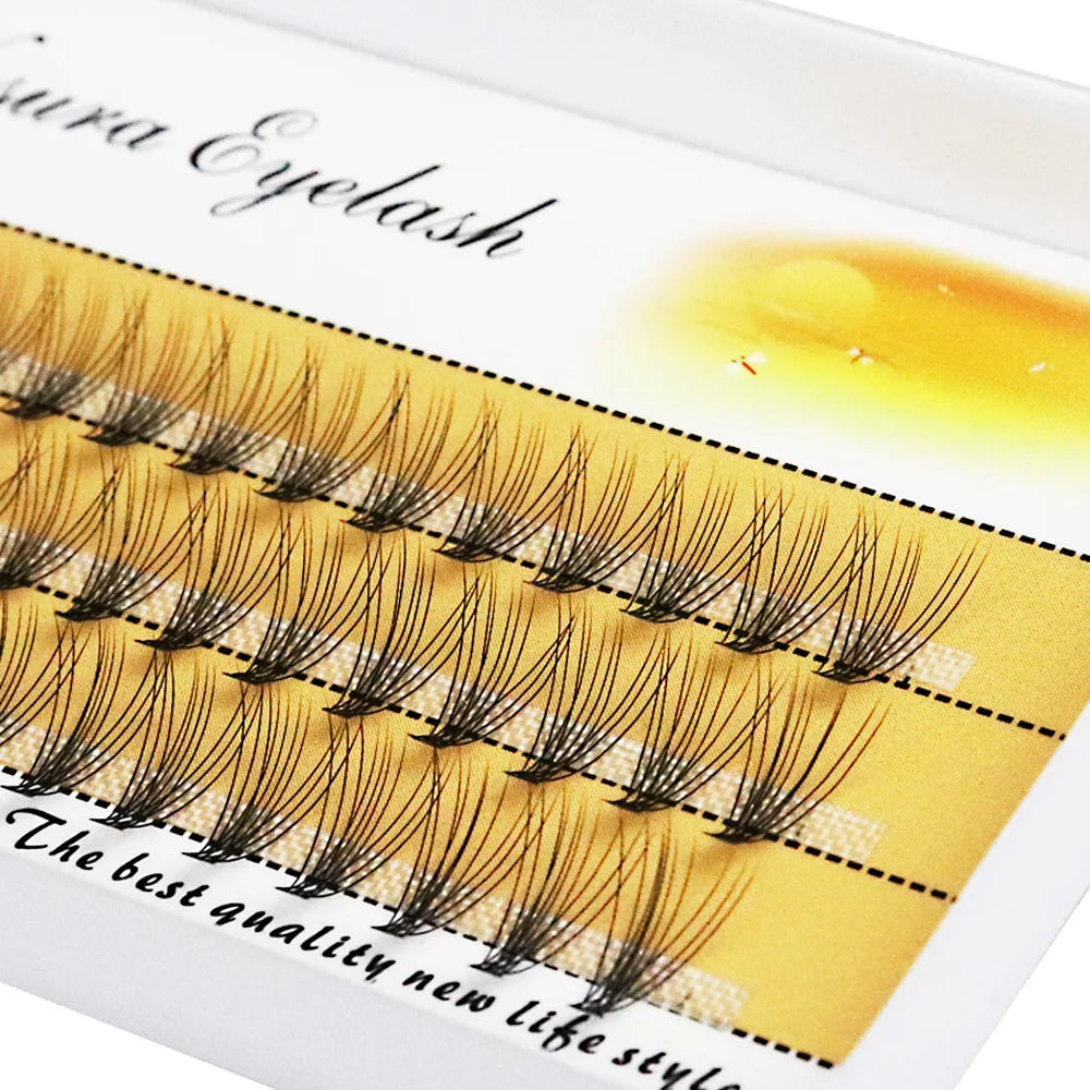 20/30D Mink Eyelashes Russian Cluster Makeup