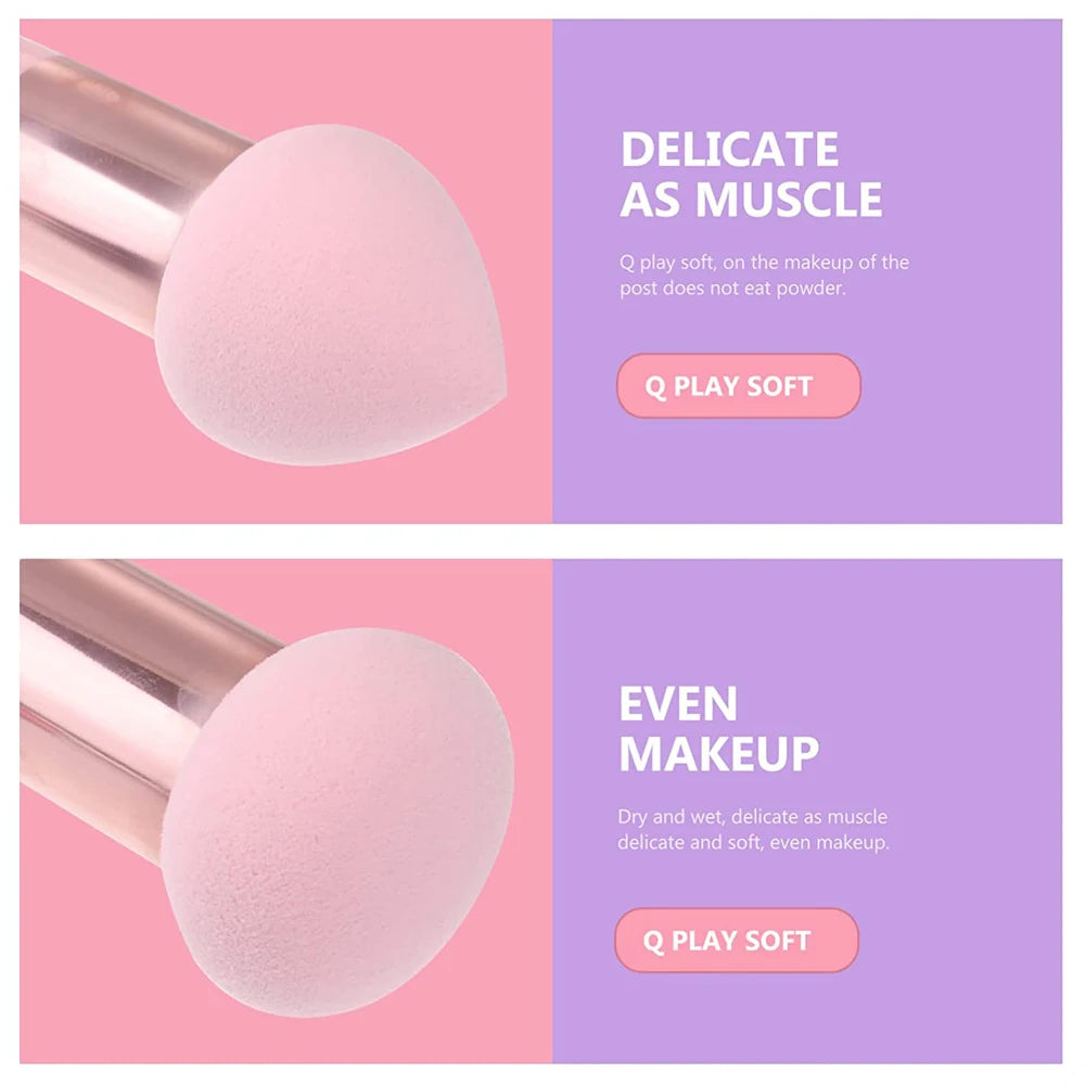 3pcs Women Puff Mushroom Head Face Concealer Blender Makeup Brushes