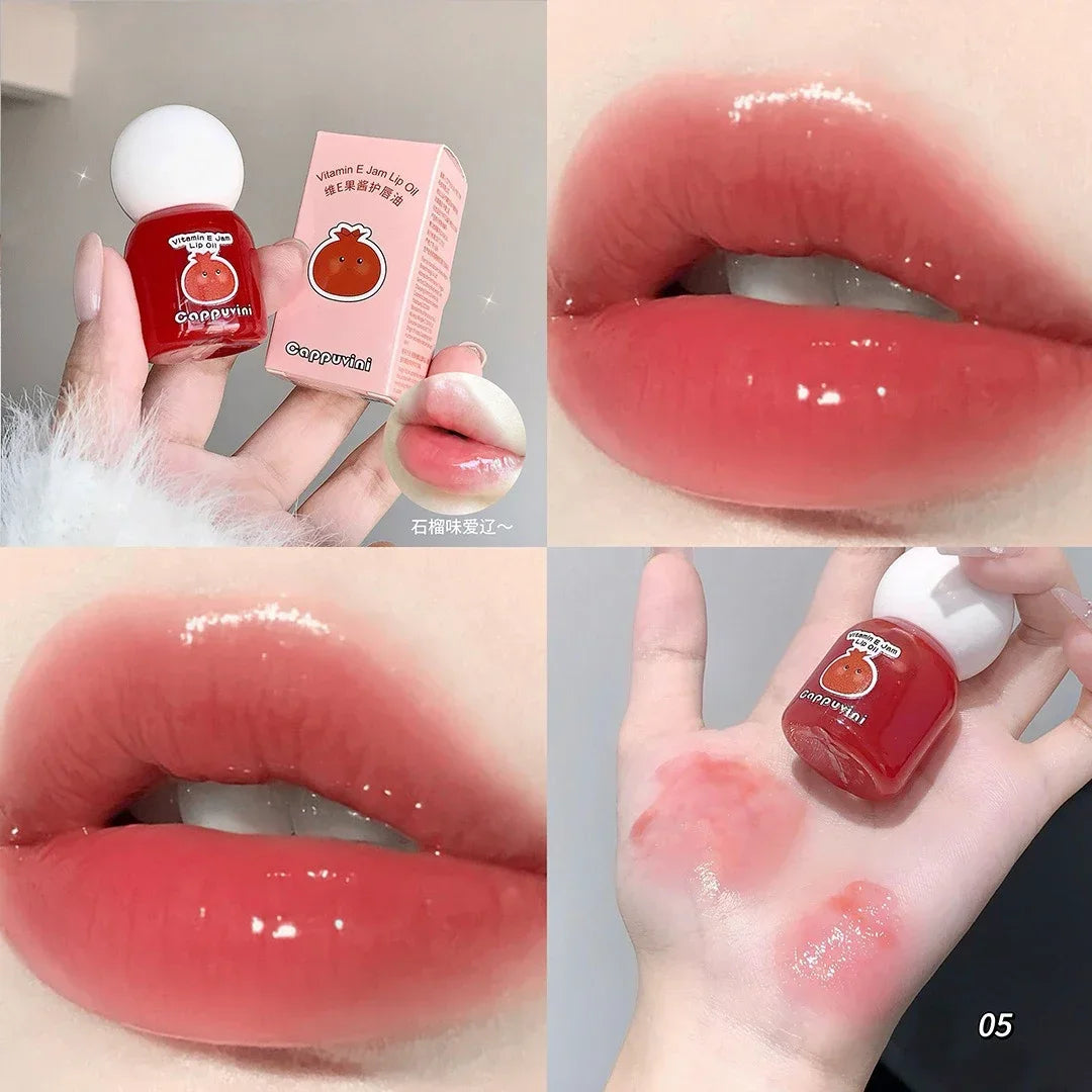 VitaminE Jam Liquid Lip Blam Moisturizing Jelly Lip Plumping
