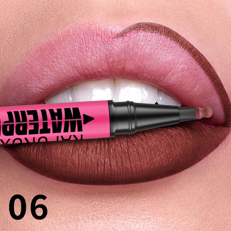 Liquid Matte Lipliner Pencil Waterproof Plumping Lip Liner