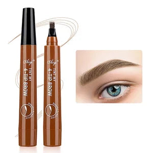 Waterproof Eyebrow Pencil, Quad Eyebrow Pencil (Natural Look)
