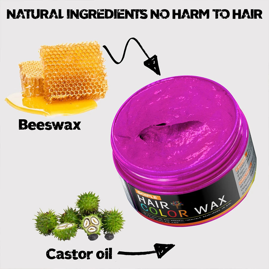 DIY One-Time Hair Color Wax Styling MUST-TRY !!