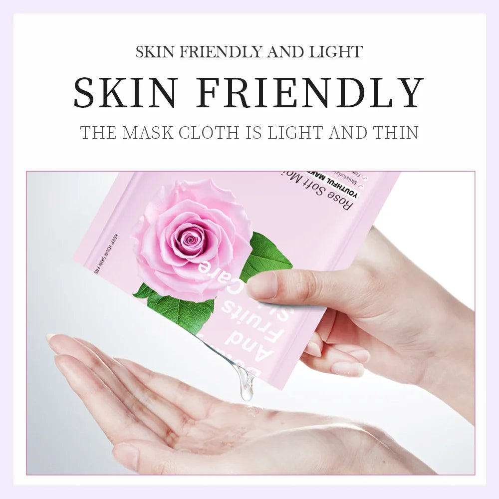 8pcs Natural Plant Face Mask, Hydrating daily hack!