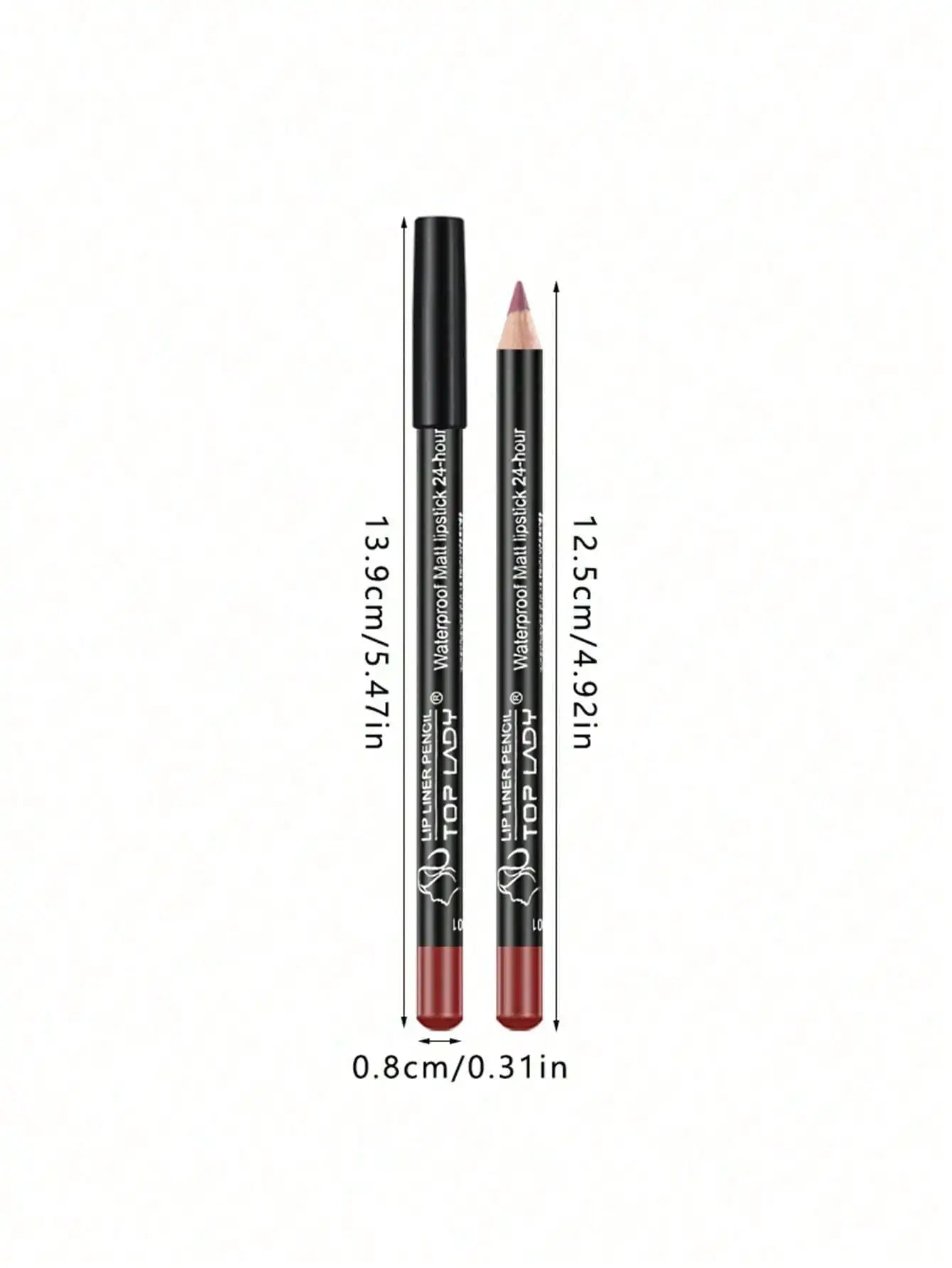 12pcs Professional Lip Liner Pencil set