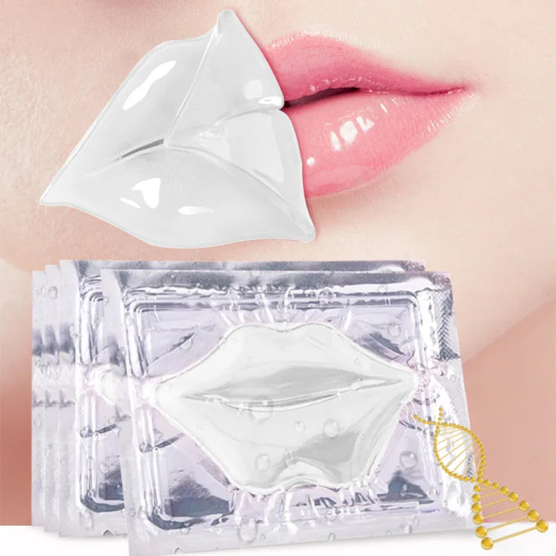 Crystal Collagen Lip Mask Lips Plumper Pink Lip Patches (Daily Hack)