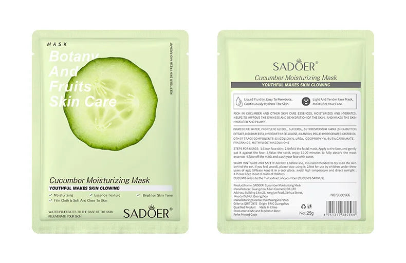 8pcs Natural Plant Face Mask, Hydrating daily hack!