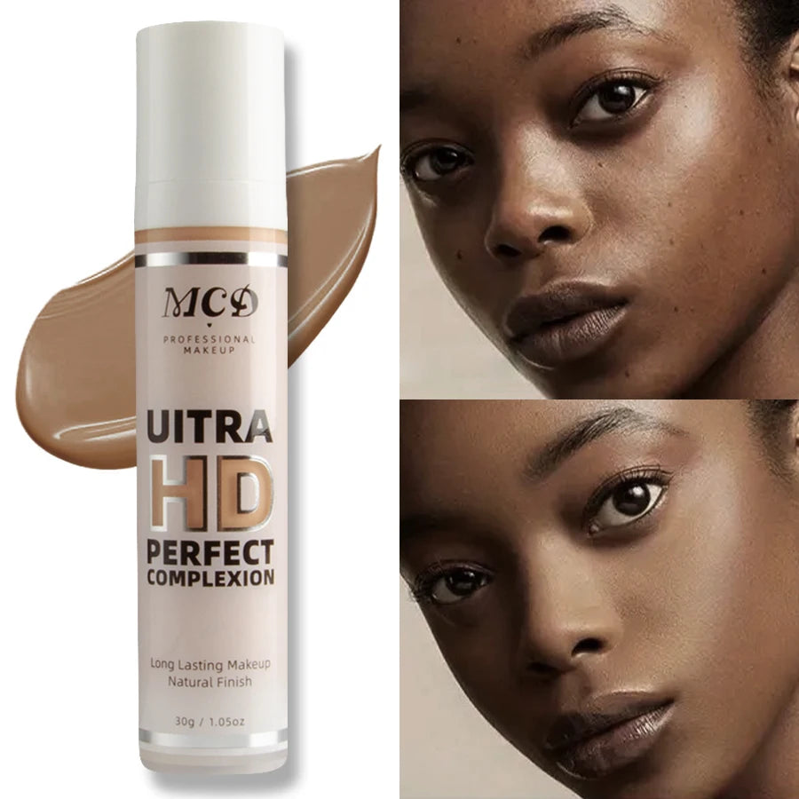 9 Shade Full Coverage Concealer Liquid Foundation (Natural Matte)