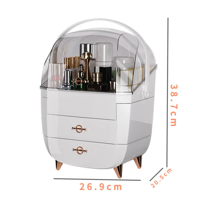Cosmetic Storage Makeup Box Large Capacity Dustproof Desktop Drawer Make Up Drawer Container Jewelry Lipstick Boxs Organizer