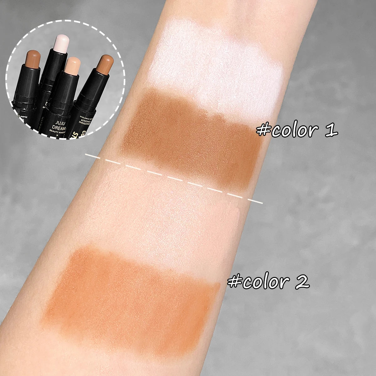 Dual-ended contour stick for your DOLL-UP times