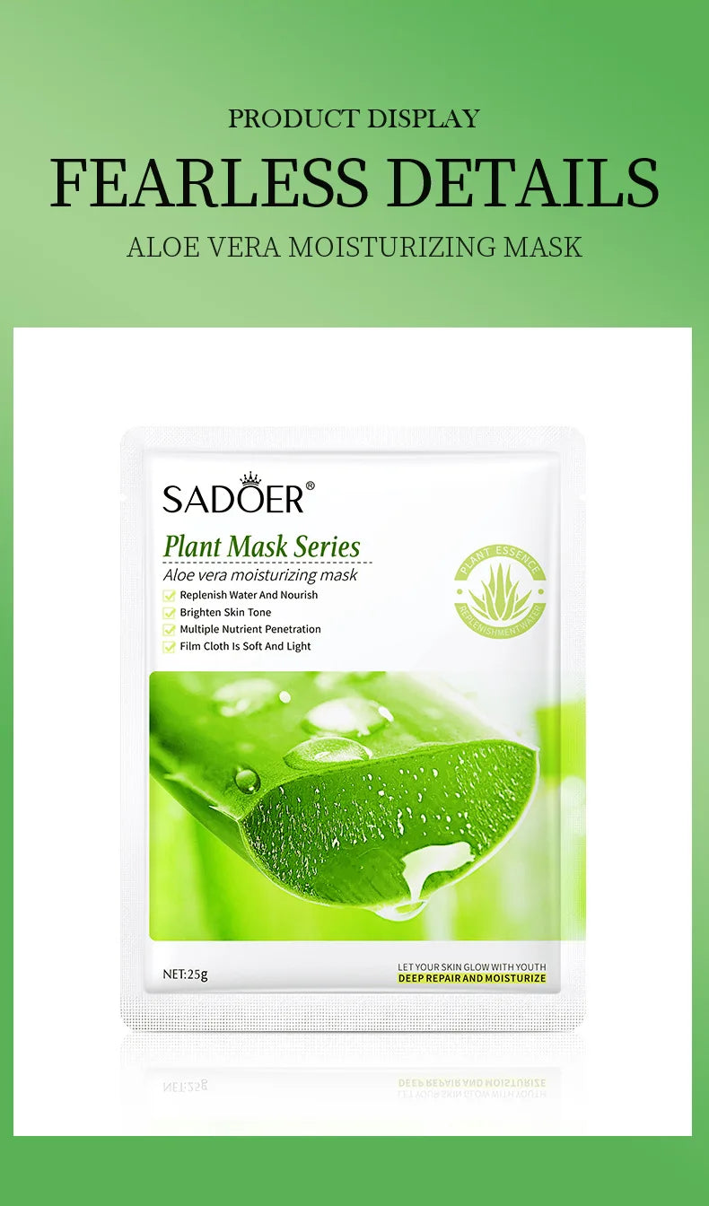 8pcs Natural Plant Face Mask, Hydrating daily hack!
