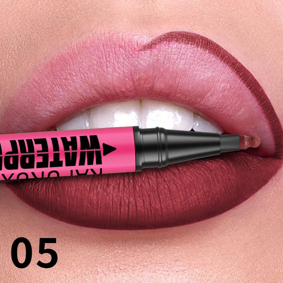 Liquid Matte Lipliner Pencil Waterproof Plumping Lip Liner