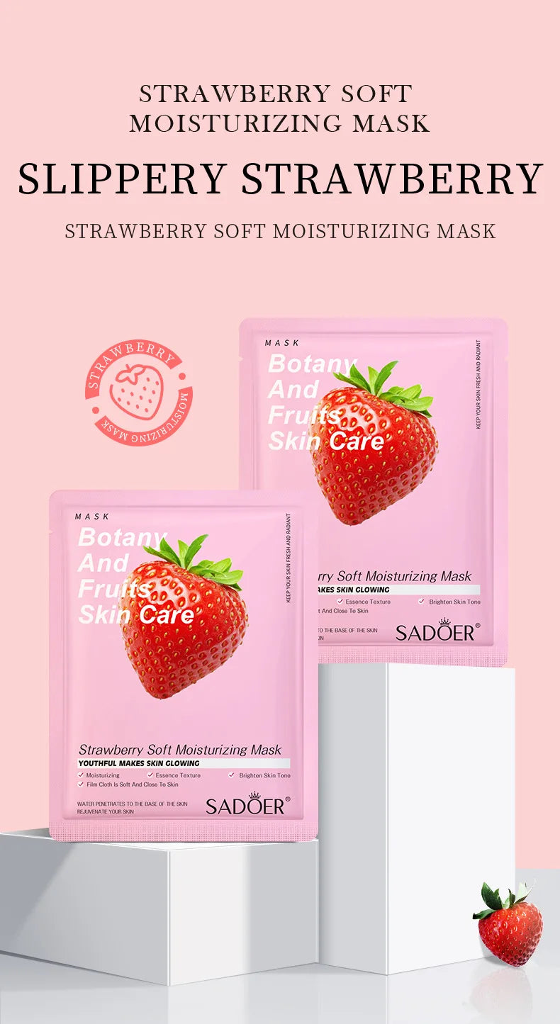 8pcs Natural Plant Face Mask, Hydrating daily hack!