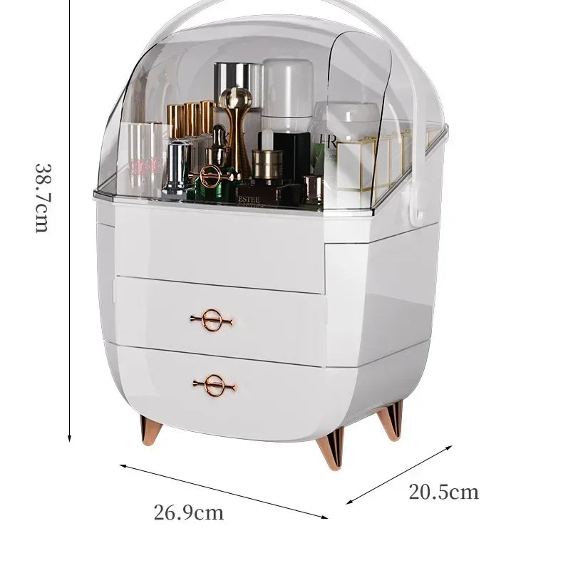 Cosmetic Storage Makeup Box Large Capacity Dustproof Desktop Drawer Make Up Drawer Container Jewelry Lipstick Boxs Organizer
