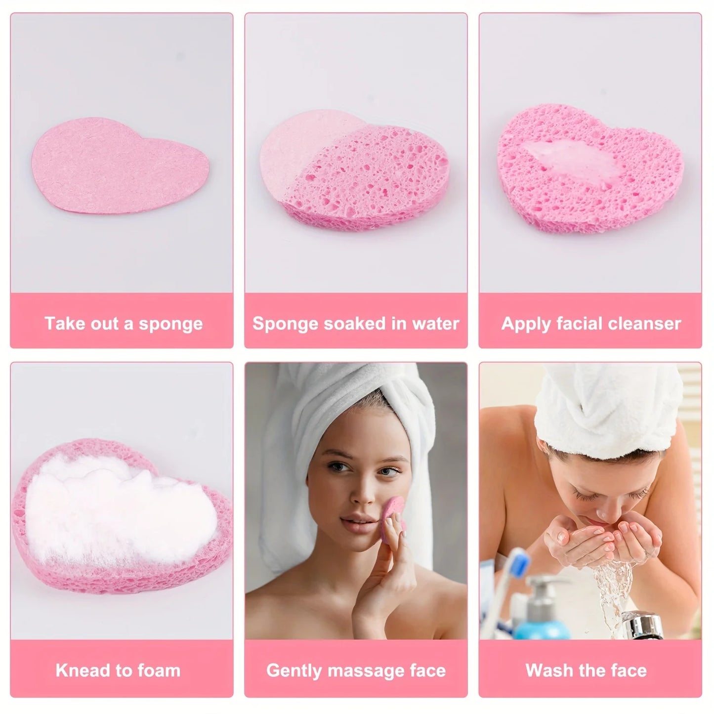 Fabulous Facial Heart shaped Sponges for your Everyday use