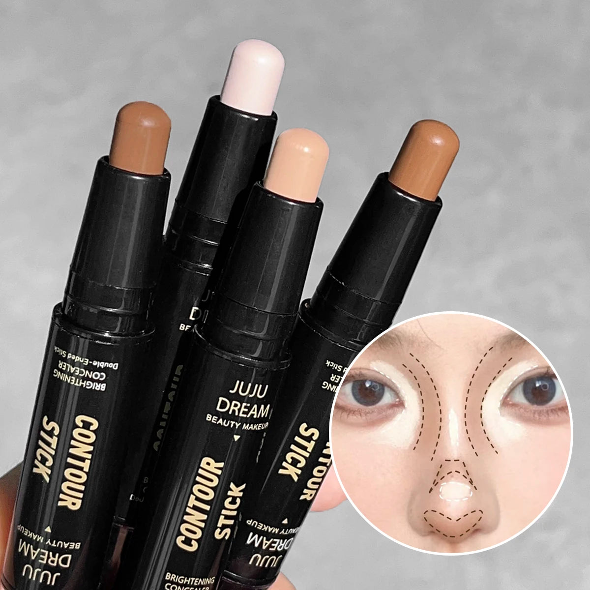 Dual-ended contour stick for your DOLL-UP times