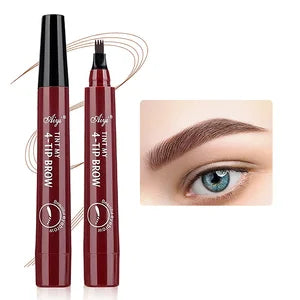 Waterproof Eyebrow Pencil, Quad Eyebrow Pencil (Natural Look)