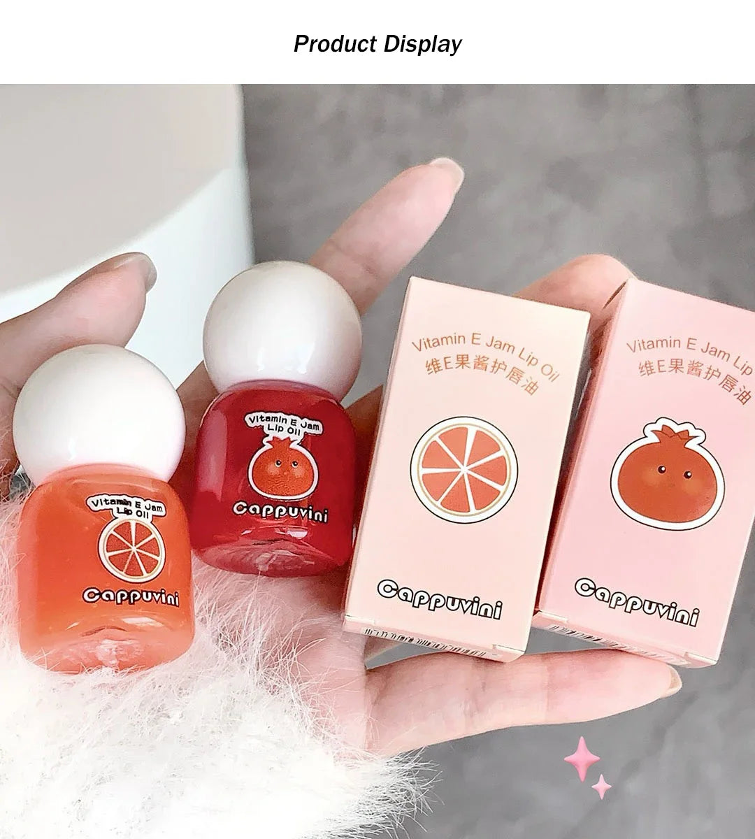 VitaminE Jam Liquid Lip Blam Moisturizing Jelly Lip Plumping