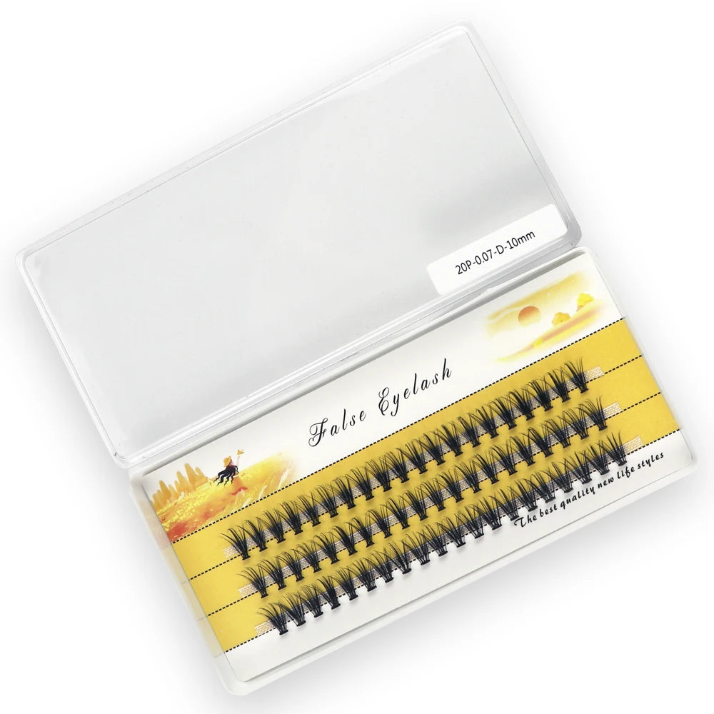 20/30D Mink Eyelashes Russian Cluster Makeup