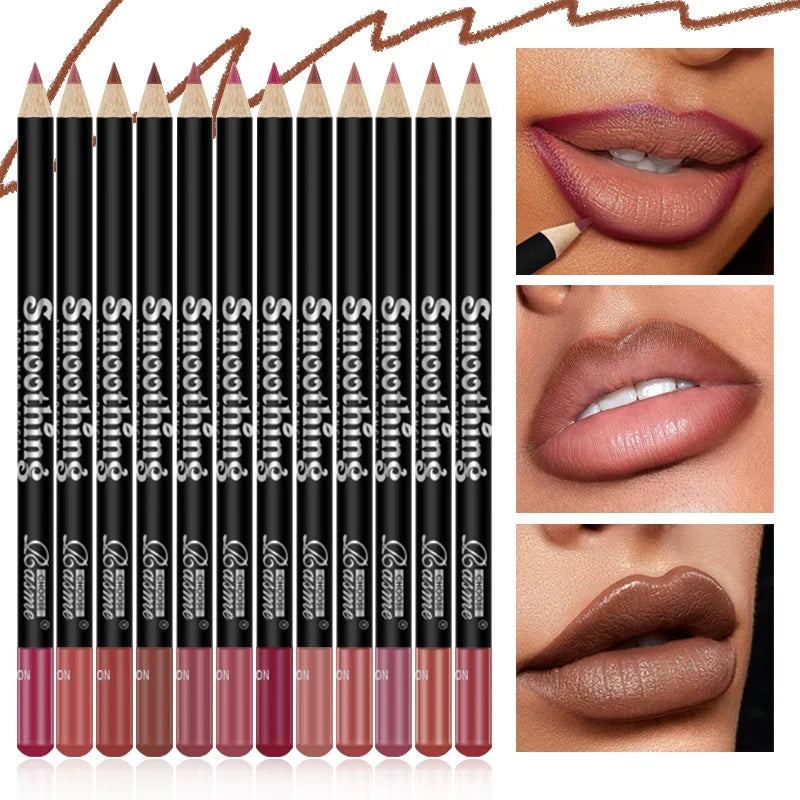 12pcs Professional Lip Liner Pencil set