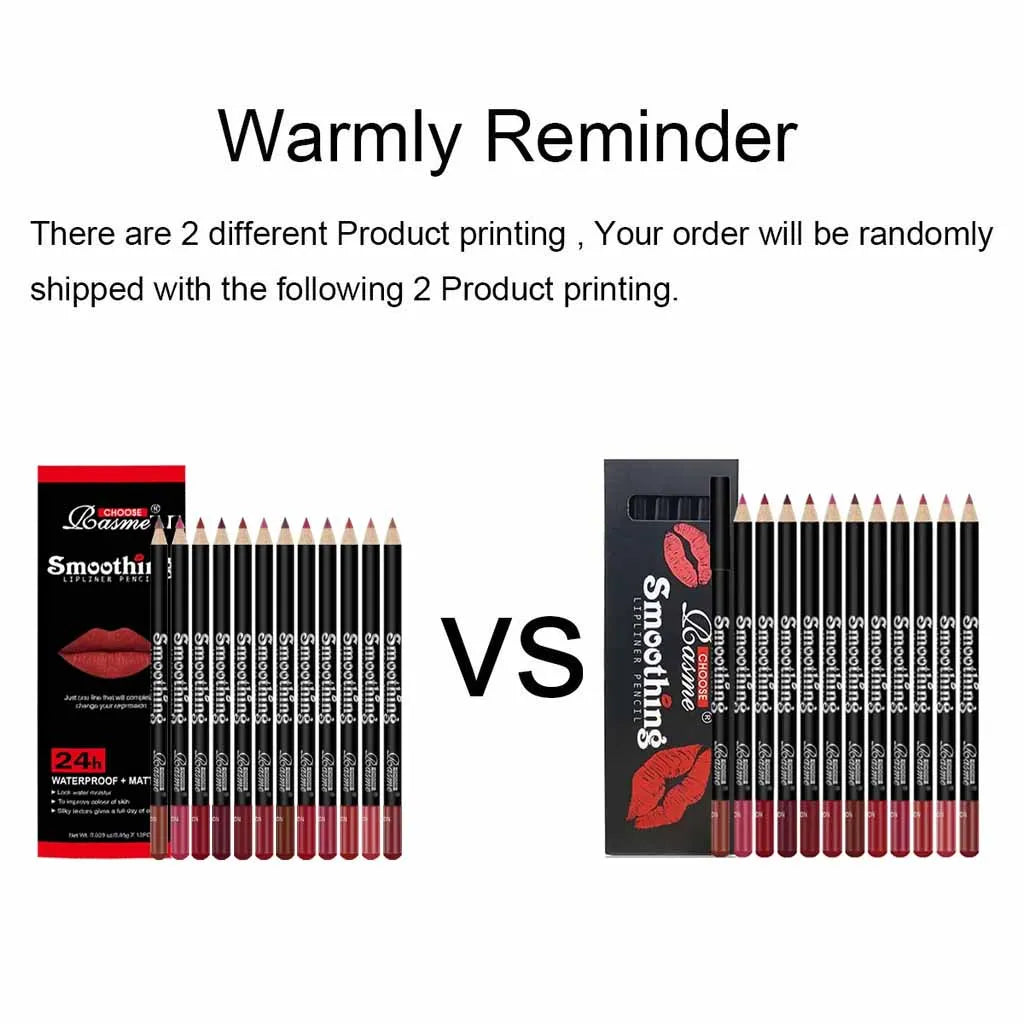 12pcs Professional Lip Liner Pencil set