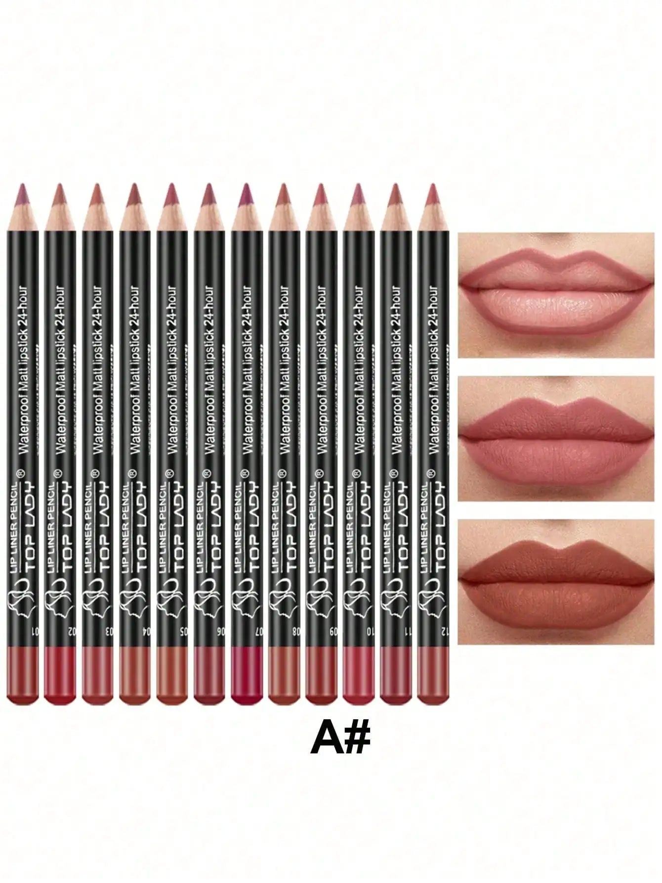 12pcs Professional Lip Liner Pencil set