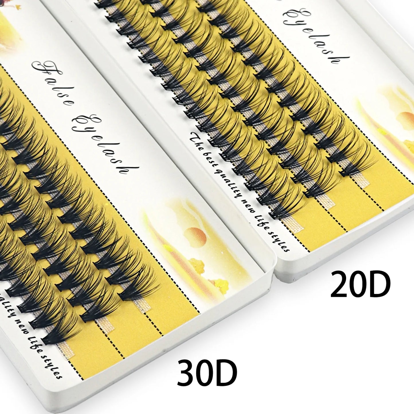 20/30D Mink Eyelashes Russian Cluster Makeup