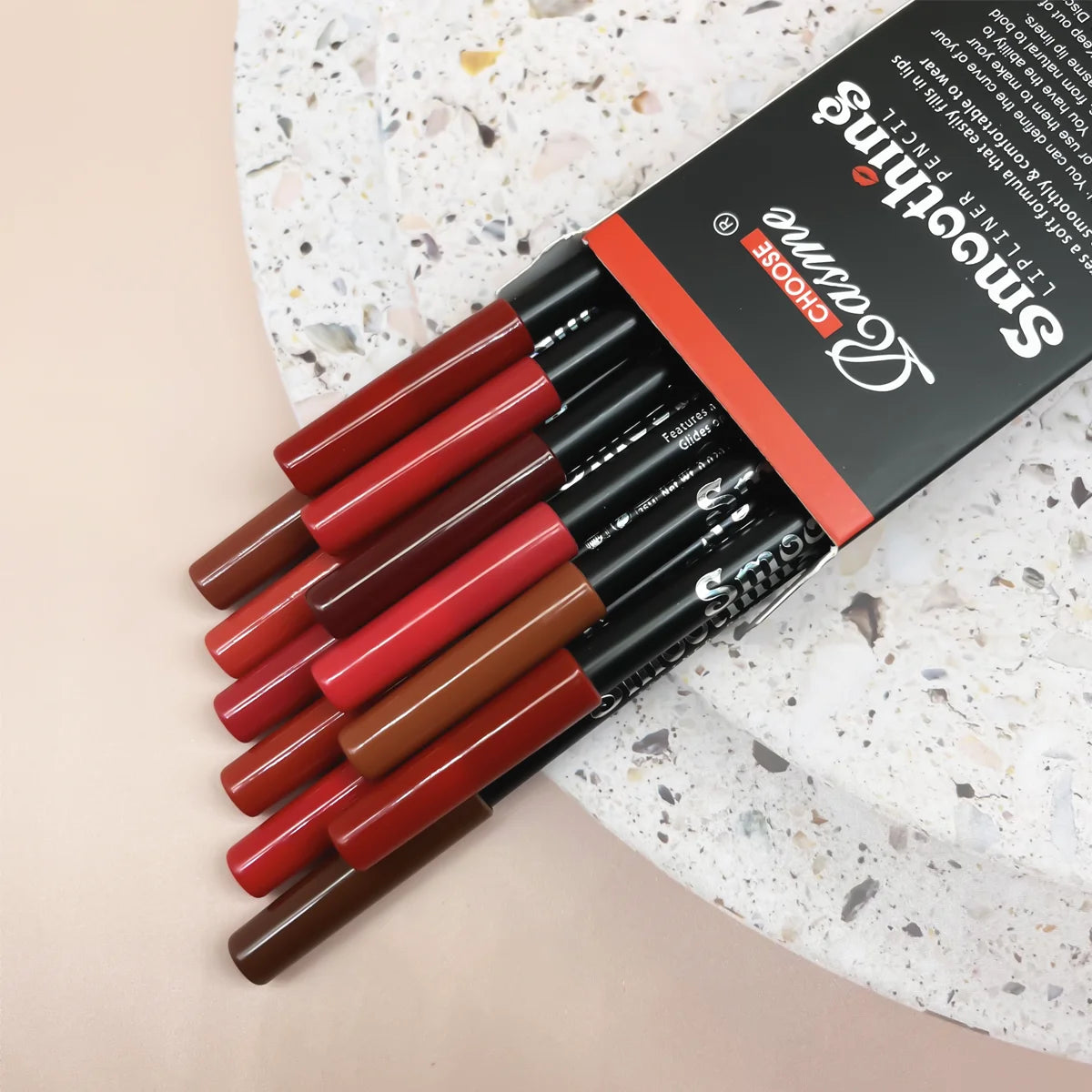 12pcs Professional Lip Liner Pencil set