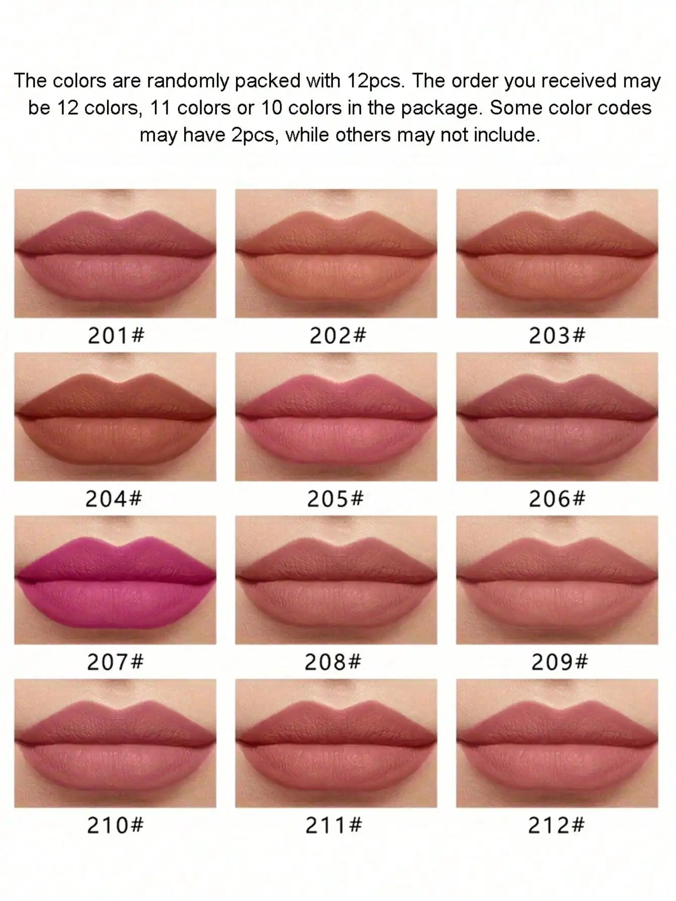 12pcs Professional Lip Liner Pencil set
