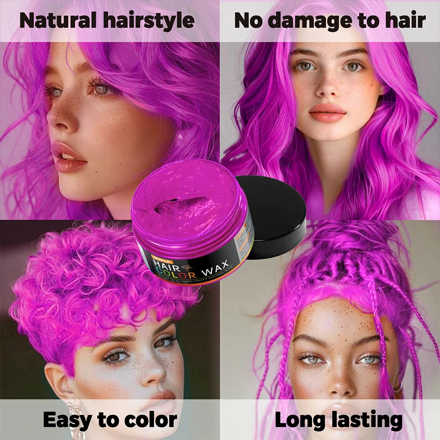 DIY One-Time Hair Color Wax Styling MUST-TRY !!