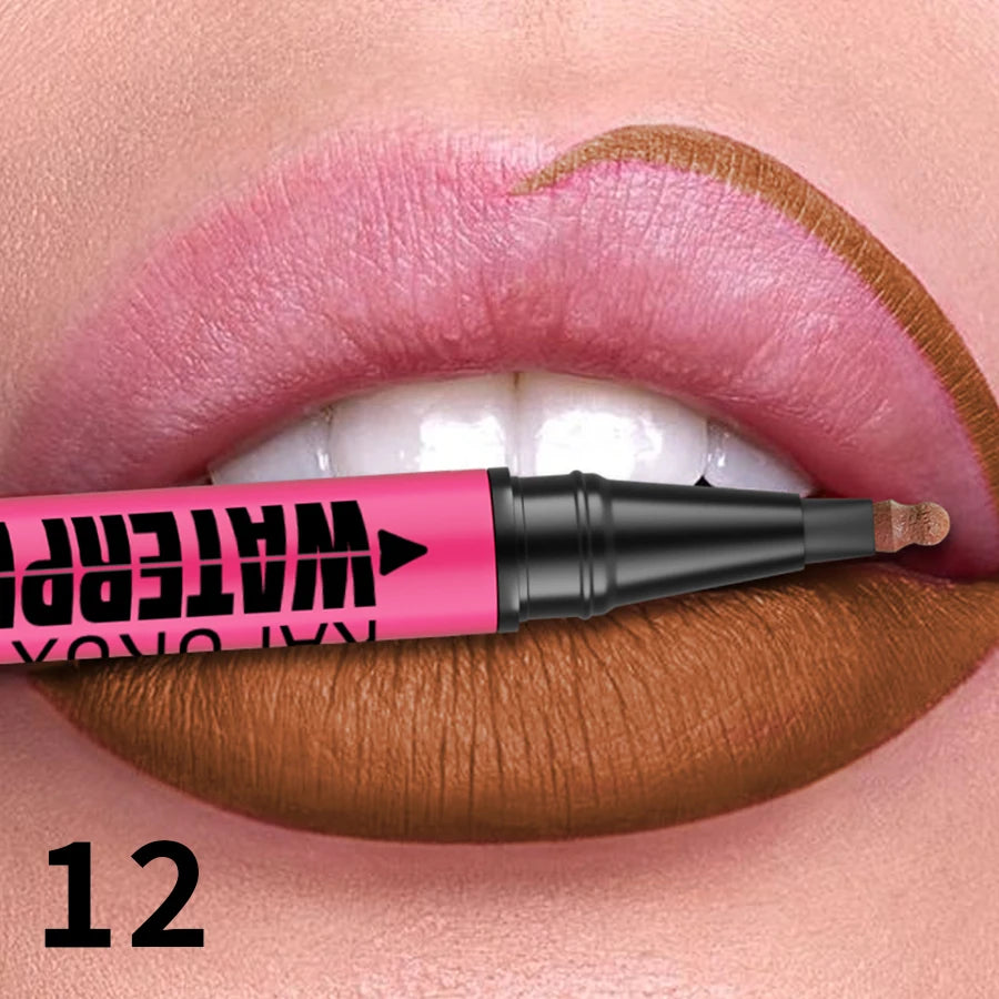 Liquid Matte Lipliner Pencil Waterproof Plumping Lip Liner