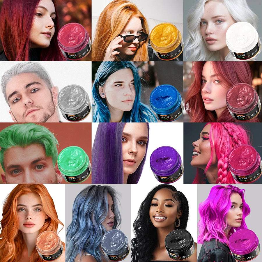DIY One-Time Hair Color Wax Styling MUST-TRY !!