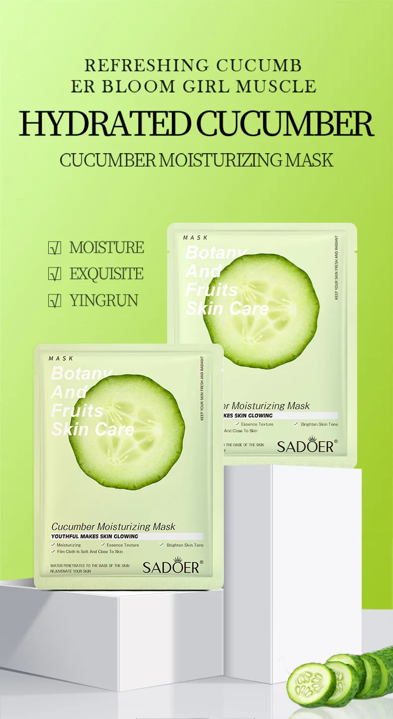 8pcs Natural Plant Face Mask, Hydrating daily hack!
