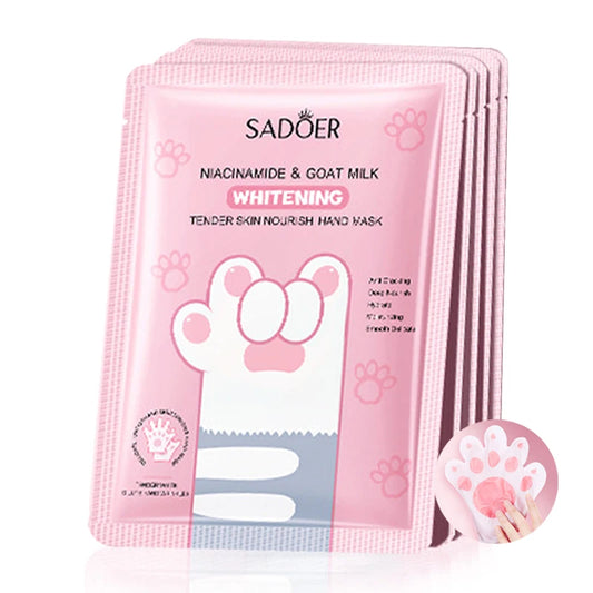 5 Pairs Goat Milk Nourishing Hand Mask