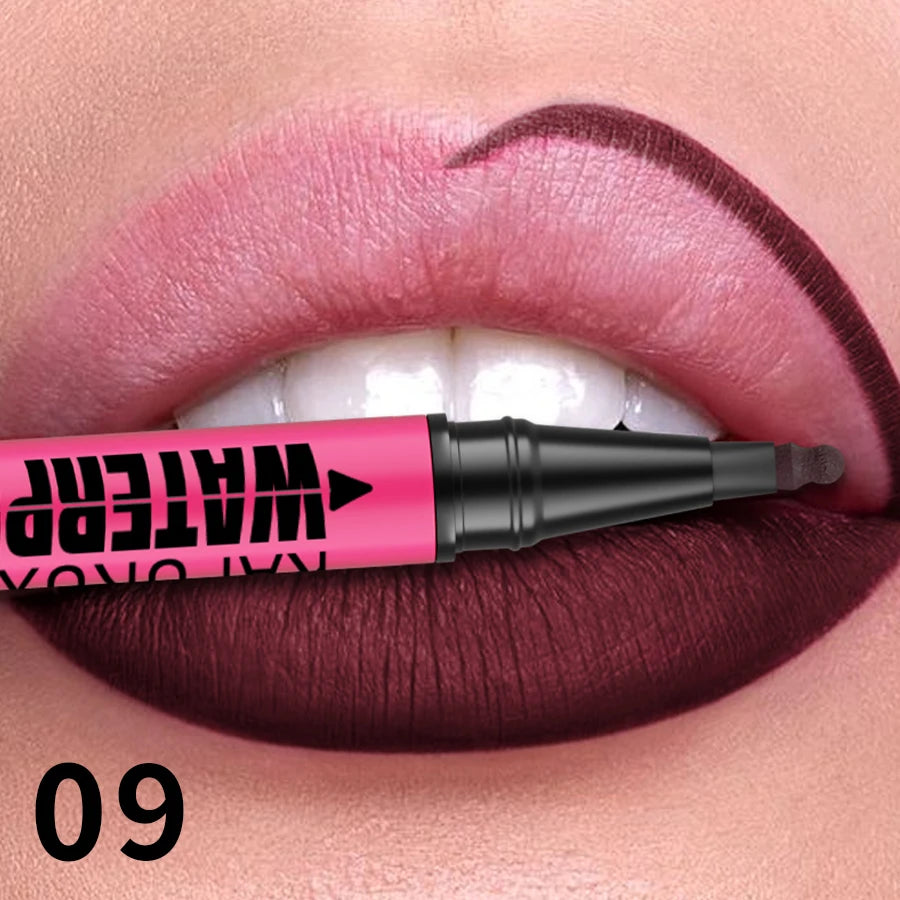 Liquid Matte Lipliner Pencil Waterproof Plumping Lip Liner