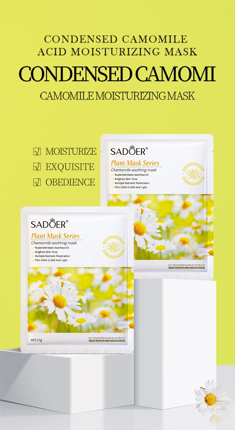 8pcs Natural Plant Face Mask, Hydrating daily hack!