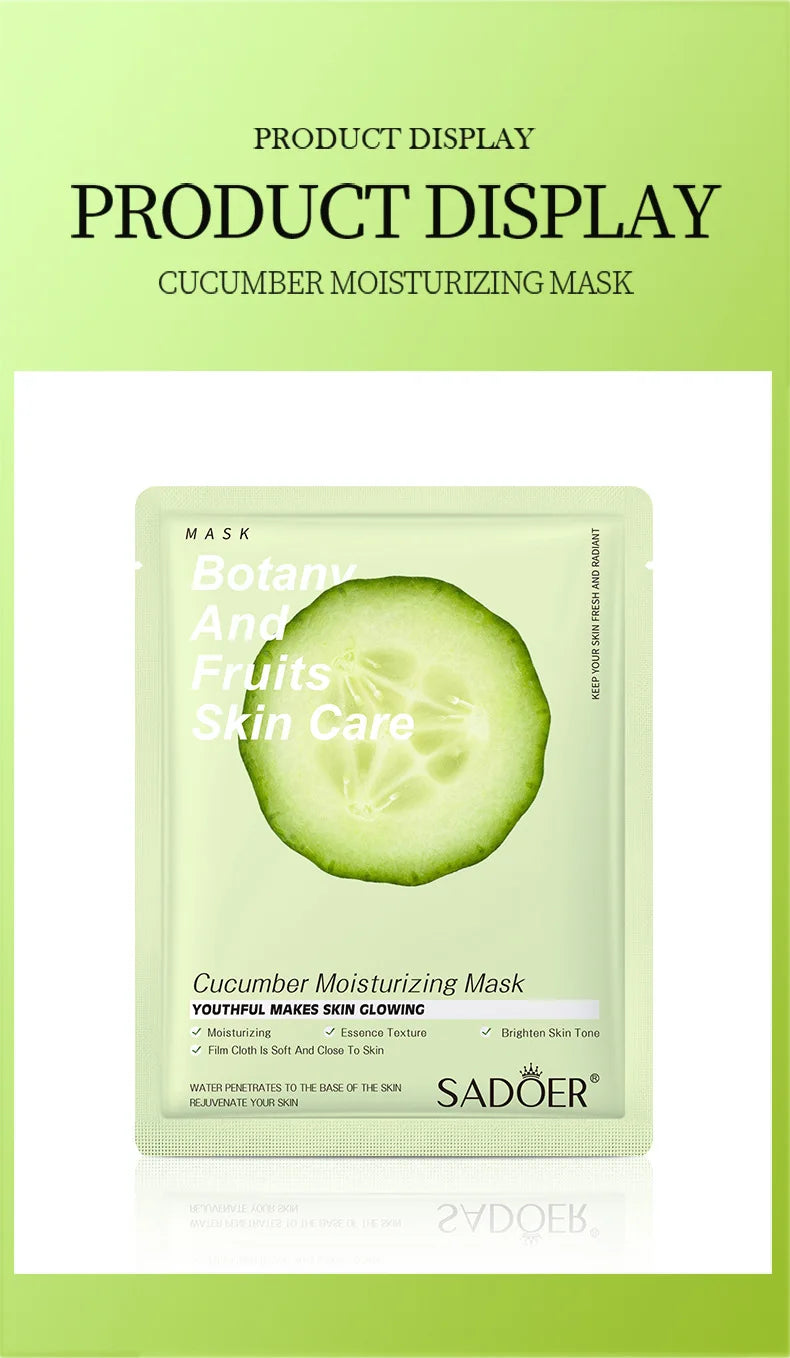 8pcs Natural Plant Face Mask, Hydrating daily hack!