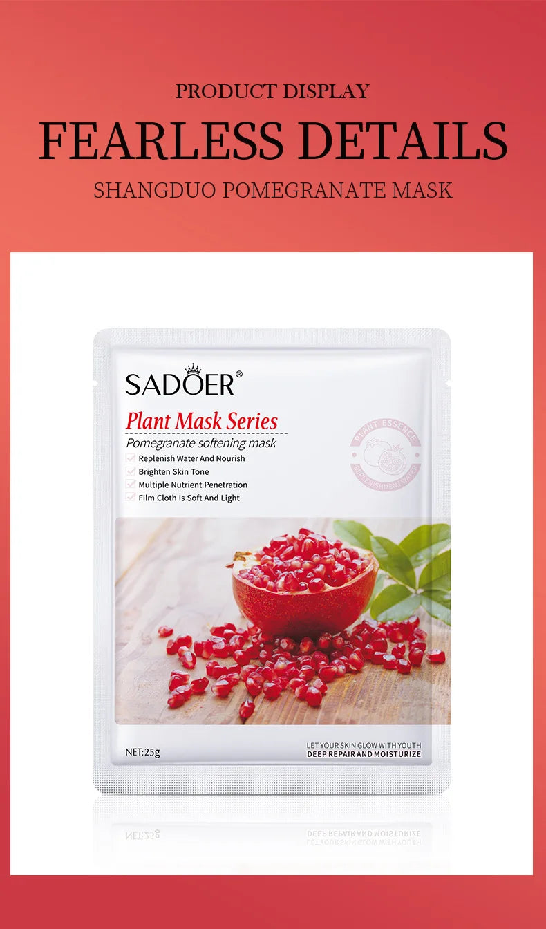 8pcs Natural Plant Face Mask, Hydrating daily hack!