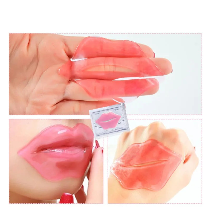 Crystal Collagen Lip Mask Lips Plumper Pink Lip Patches (Daily Hack)