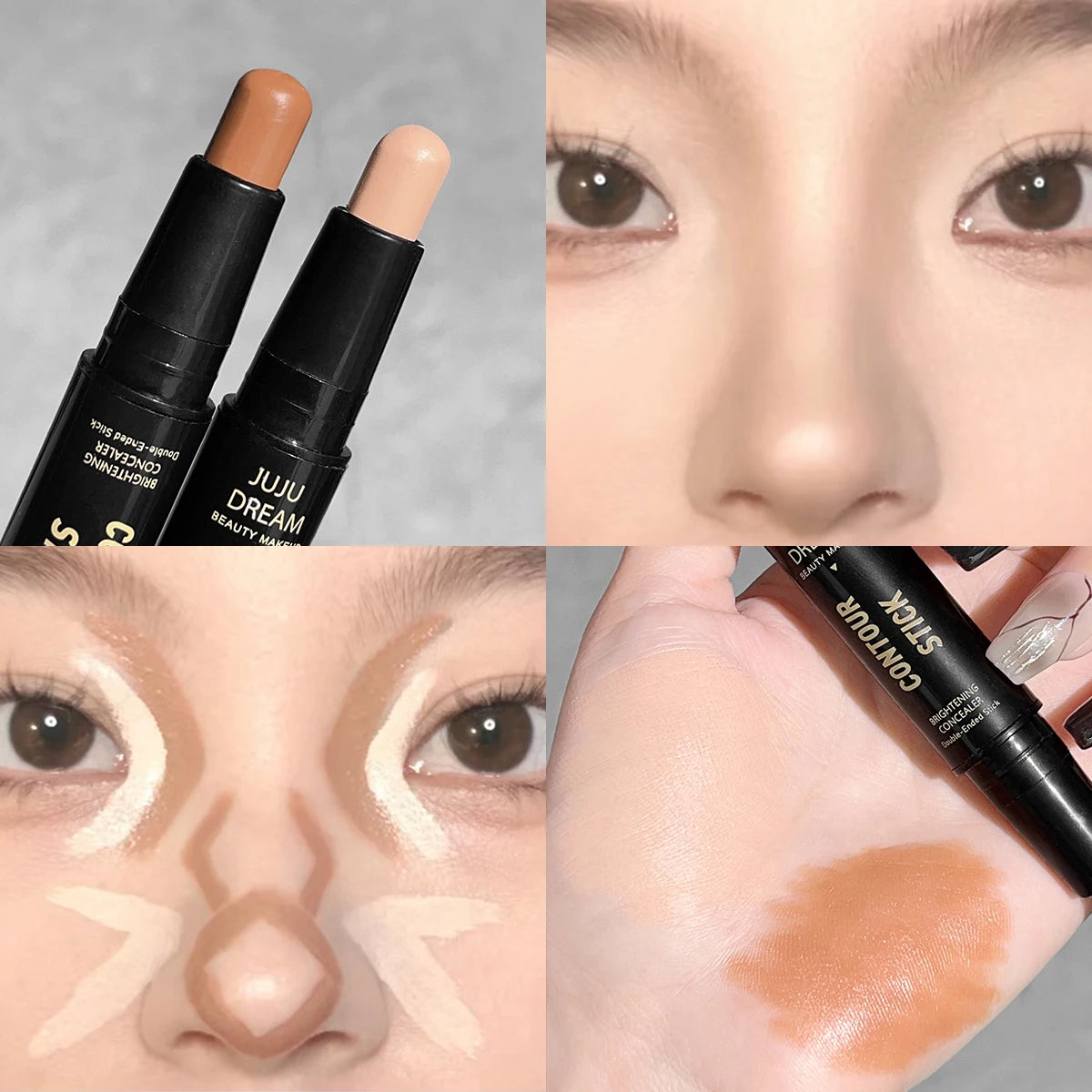 Dual-ended contour stick for your DOLL-UP times