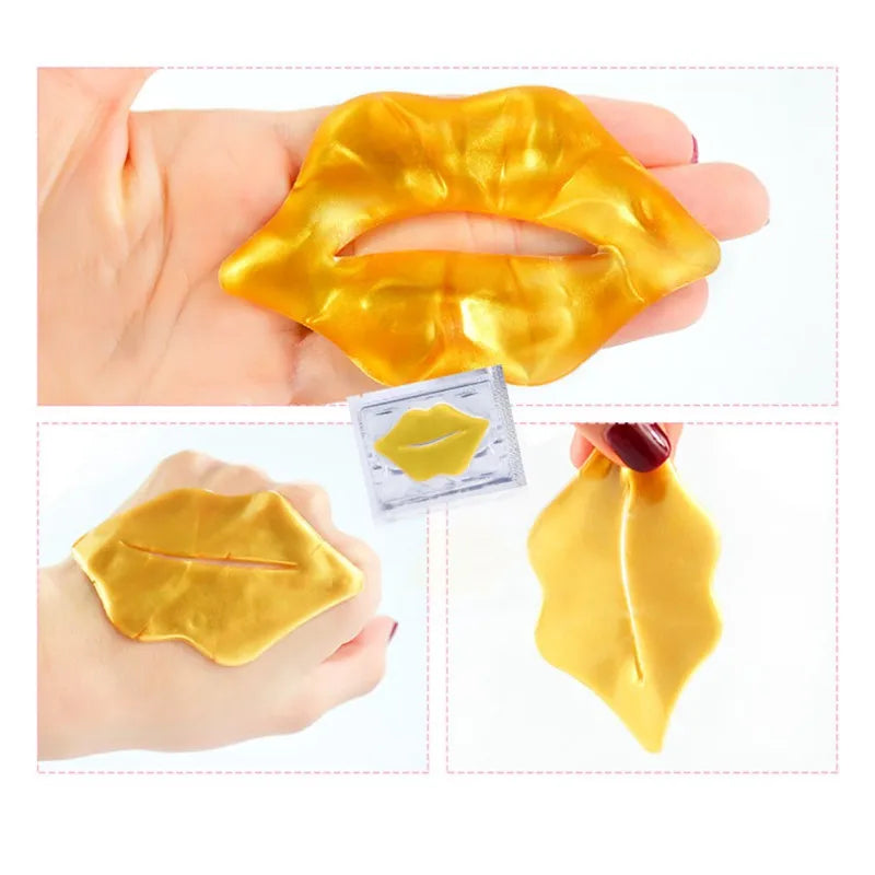 Crystal Collagen Lip Mask Lips Plumper Pink Lip Patches (Daily Hack)