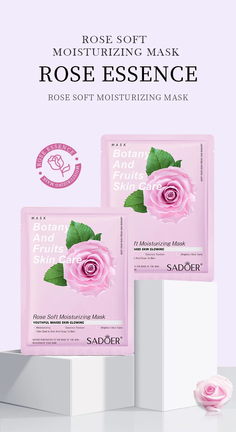 8pcs Natural Plant Face Mask, Hydrating daily hack!