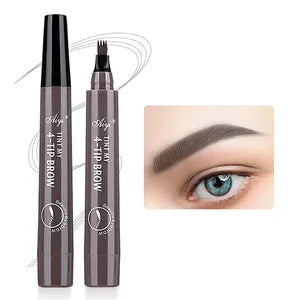 Waterproof Eyebrow Pencil, Quad Eyebrow Pencil (Natural Look)