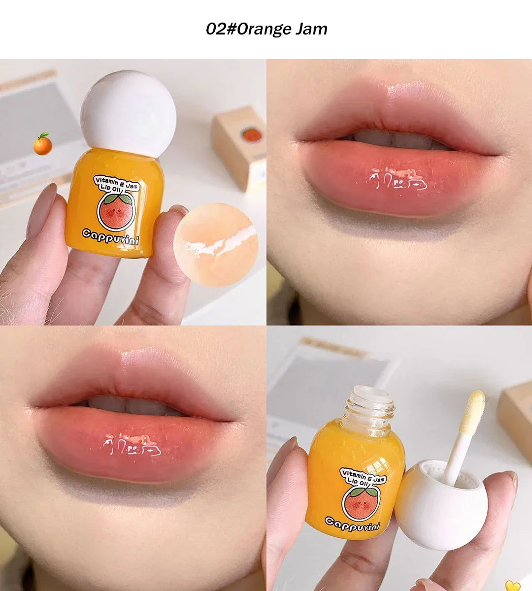 VitaminE Jam Liquid Lip Blam Moisturizing Jelly Lip Plumping
