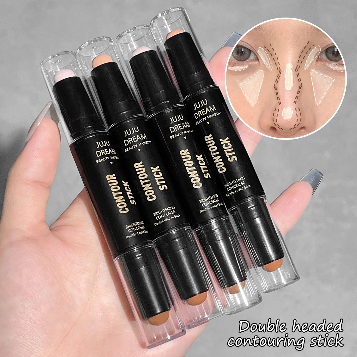 Dual-ended contour stick for your DOLL-UP times